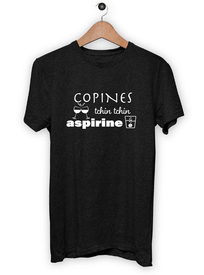 T-Shirt "COPINES, TCHIN-TCHIN,ASPIRINES"