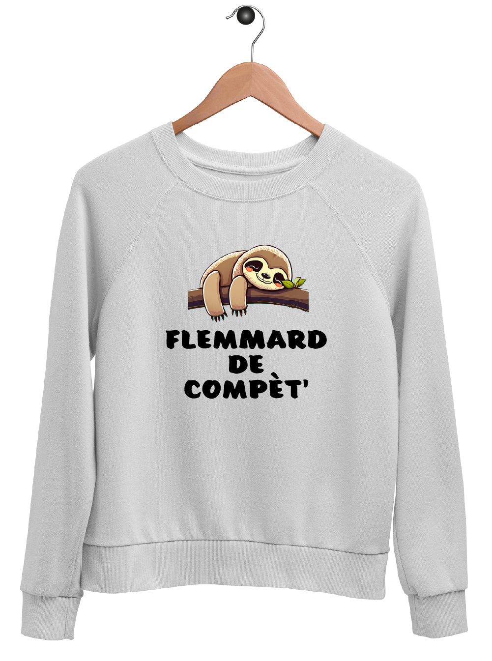 Sweat "FLEMMARD DE COMPET'"