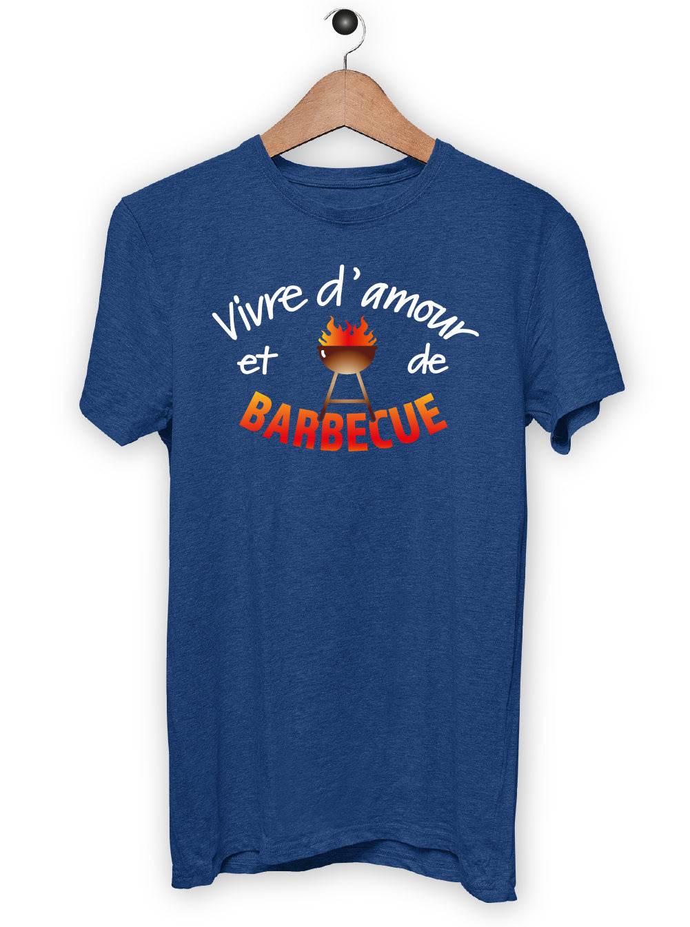 T-Shirt "VIVRE D'AMOUR ET DE BARBECUE"