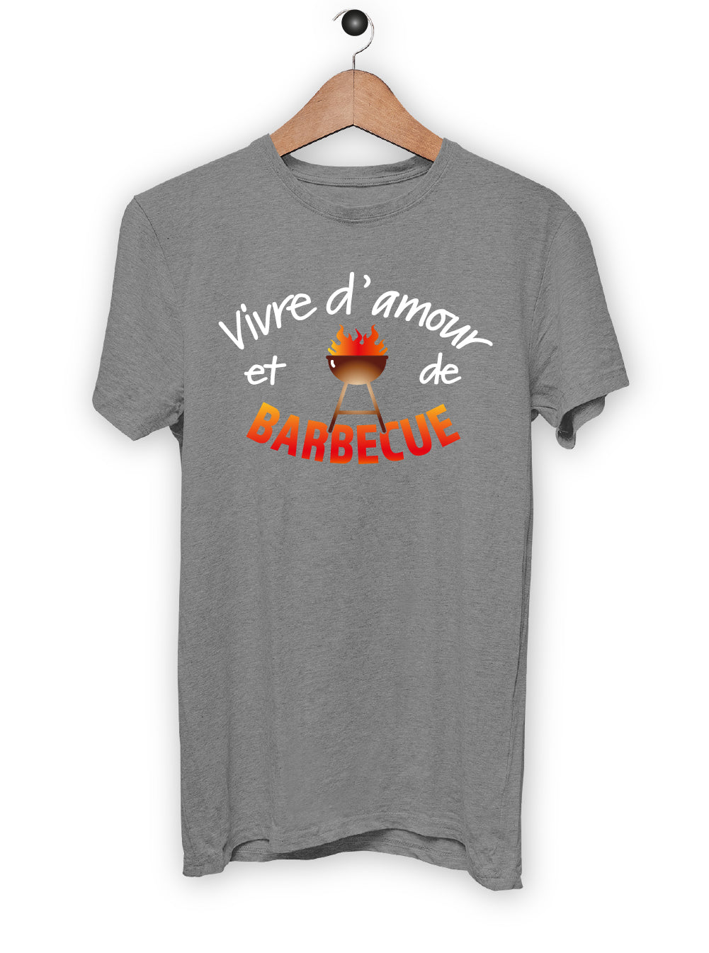T-Shirt "VIVRE D'AMOUR ET DE BARBECUE"