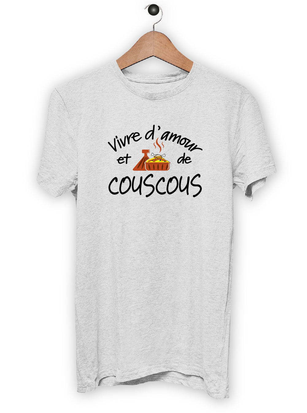 T-Shirt "VIVRE D'AMOUR ET DE COUSCOUS"